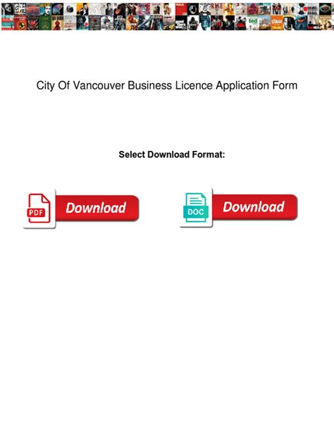 vancouver business license application.